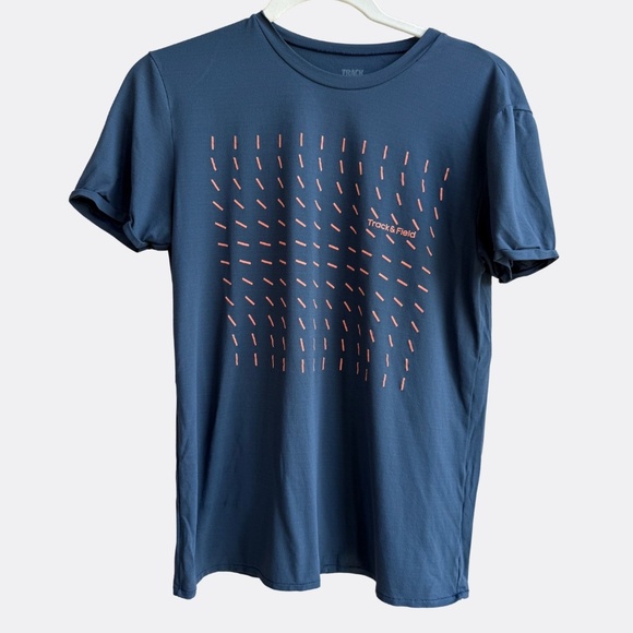 Track & Field Thermodry® Men’s T-Shirt – Size S – Navy Blue – Made in Brazil - Picture 1 of 5